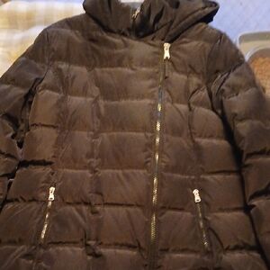 Jessica Simpson Black Puffer Jacket with Zipper Details Size XL
